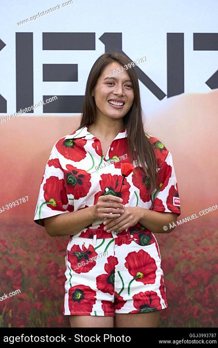 Masami Charlotte Lavault attends Kenzo summer party at The Garment Museum on June 20, 2022 in Madrid, Spain