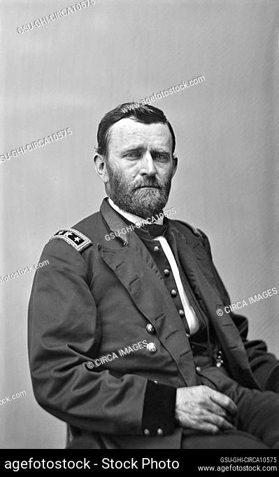 Ulysses S. Grant (1822-85), 18th President of the United States 1869-77, General of Union Army during American Civil War