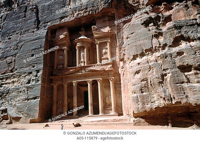The treasury (Al-Khazneh). Petra. Jordan