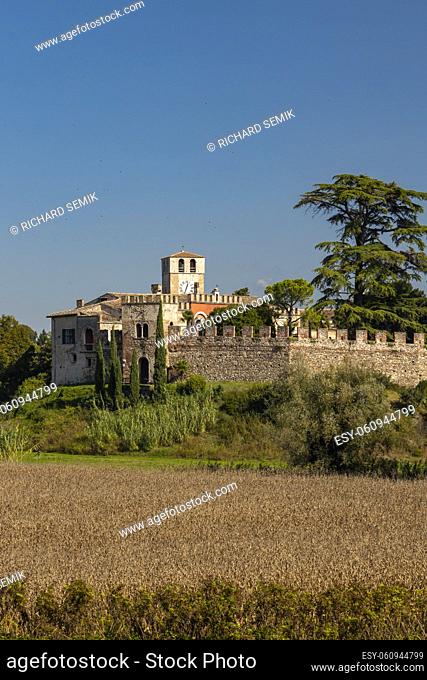 Castello di Castellaro Lagusello, UNESCO site, Lombardy region, Italy