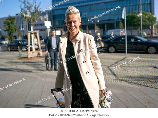 28 October 2019, Berlin: Silvia Breher (CDU) arrives at the CDU headquarters, the Konrad-Adenauer Haus. Breher is to be elected at the CDU party conference as...