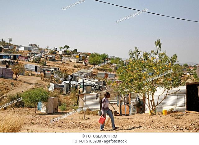 settlements, person, squatter, shantytown, namibia, people