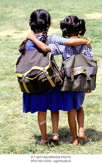 Girls going to School