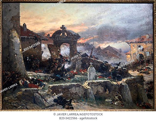 "Battle at the Cemetery of Saint-Privat, 18 August, 1870", 1881, Alphonse de Neuville, Musée de l’Armée, Hôtel National des Invalides, Paris, France