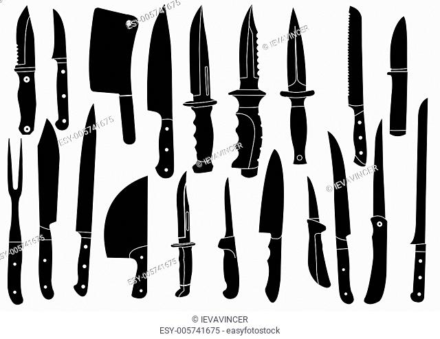 set of knives vectors
