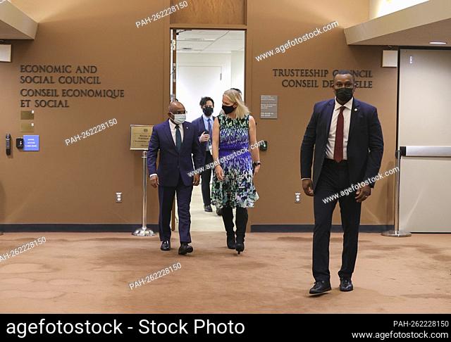 United Nations, New York, USA, October 27, 2021 - Abdulla Shahid, President of the seventy-sixth session of the United Nations General Assembly