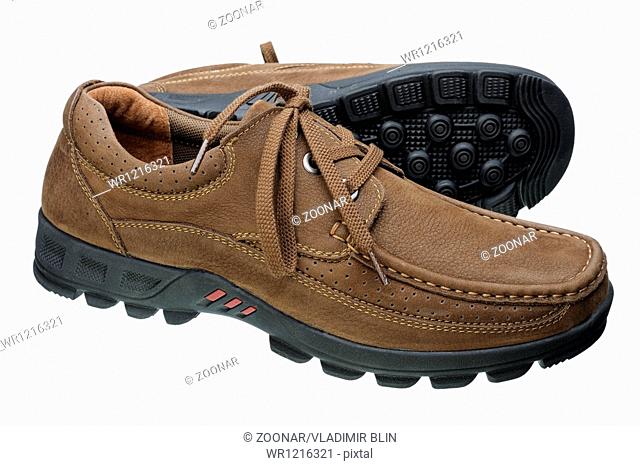 Brown men shoes