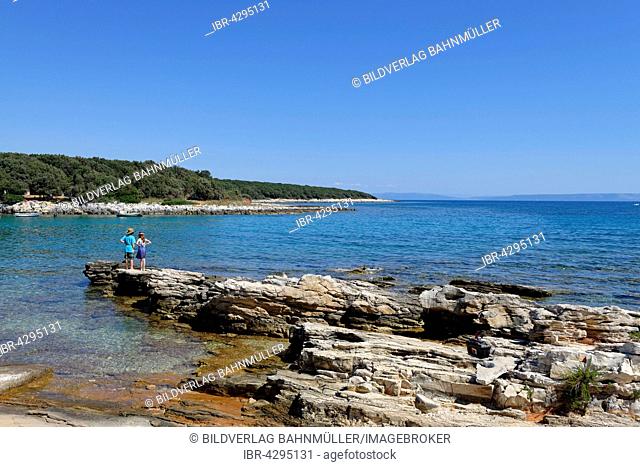 Uvala Kale bay, Sisian, Medulin, east coast, Istria, Croatia