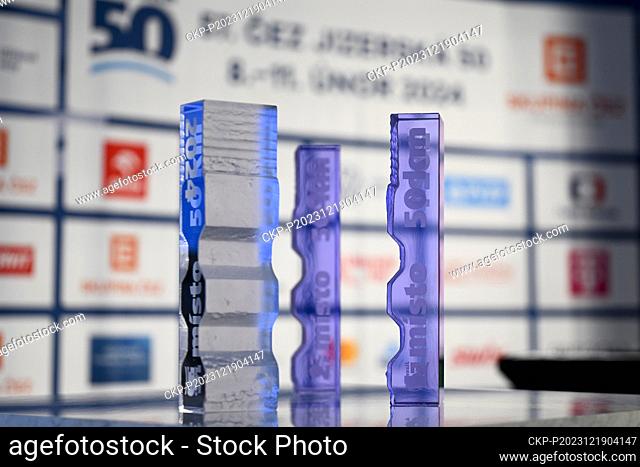 Presentation of a new trophy for the Ski Classics cross-country long-distance ski race Jizerska padesatka, was held in Prague, Czech Republic, on December 19
