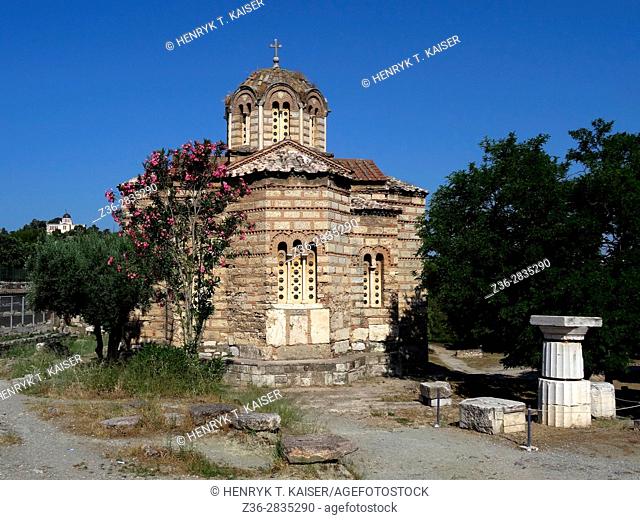 Church of the Holy Apostles in the early morning, Ancient Agora, Athens, Greece
