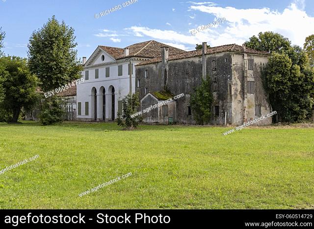 Villa Zeno near Cessalto, UNESCO site, Veneto region, Northern Italy. The most easterly villa designed by Italian Renaissance architect Andrea Palladio