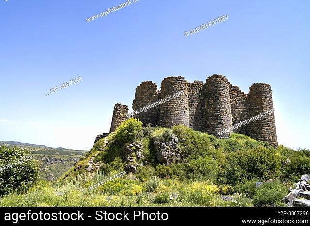 Amberd (fortress in the clouds) in Aragatsotn Province, Armenia