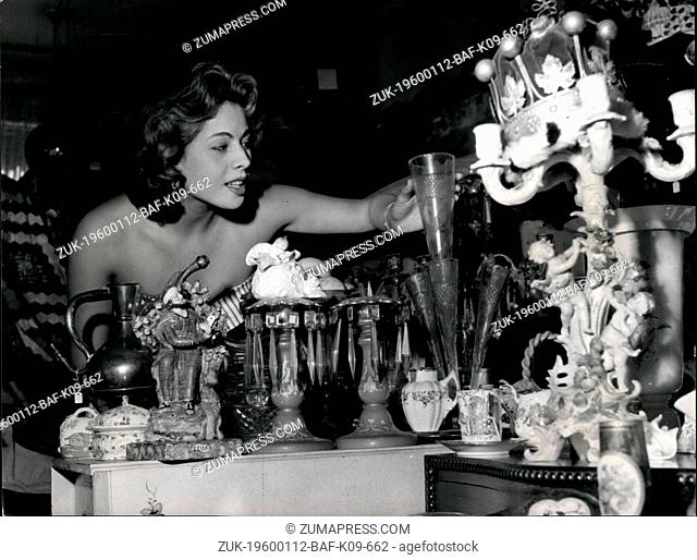 1971 - Carole Searches for 'Props' in 'The Dlightful Muddle': Who could pass a shop with a name like 'The Delightful Muddle'? Beautiful actress CArole Newton...
