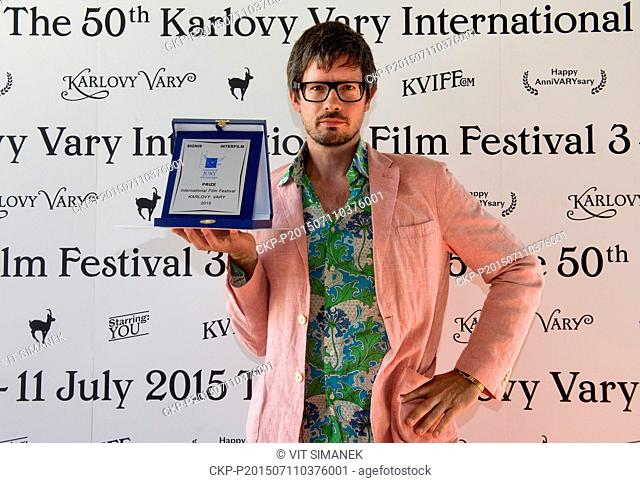 Director Diego Ongaro received ecumenical jury award for his film Bob and the Trees during the 50th Karlovy Vary International Film Festival in Karlovy Vary