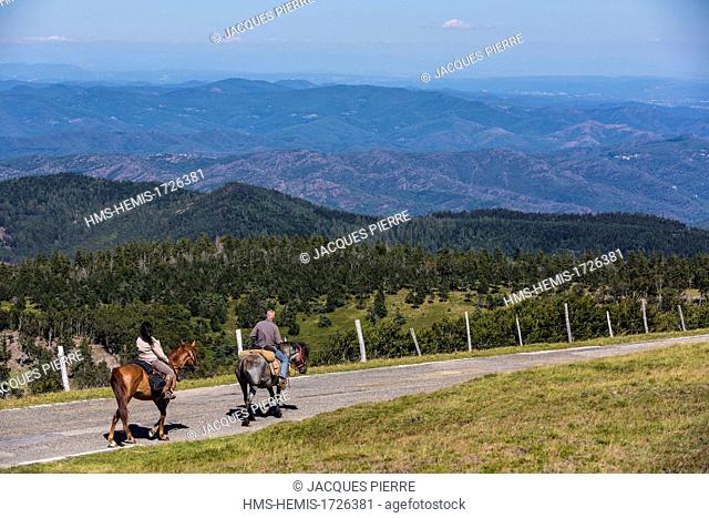 France, Gard, the Causses and the Cevennes, Mediterranean agro pastoral cultural landscape, listed as World Heritage by UNESCO, Valleraugue