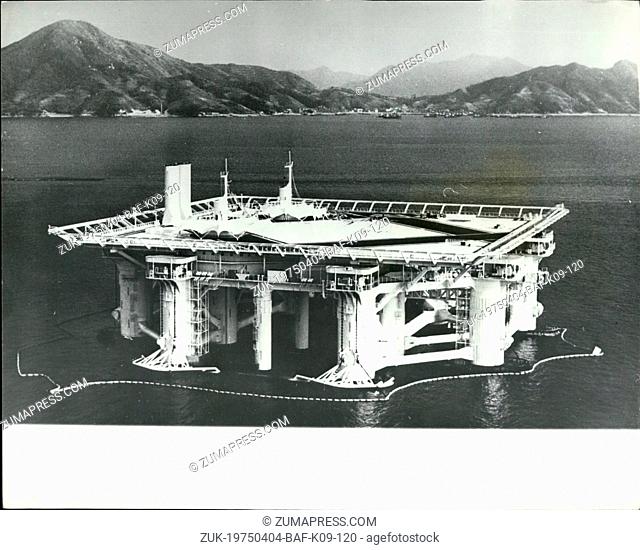 Apr. 04, 1975 - 'Aquapolis' The Floating City for Expo '75 in Okinawa. The unique 'floating city' called 'Aquapolis' built at Hiroshima for the International...
