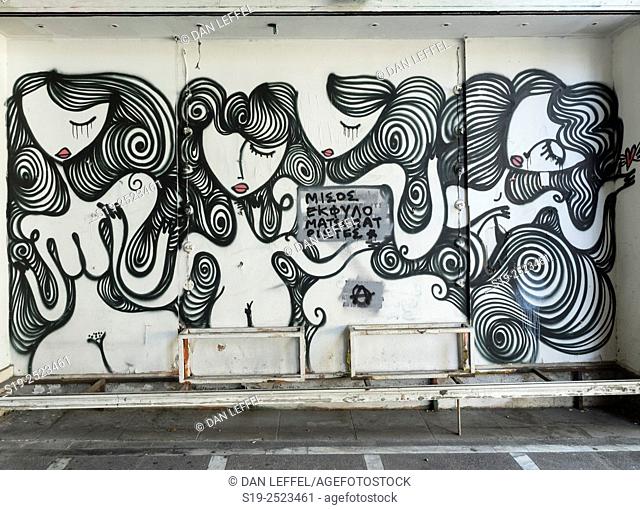 Greece, Athens, Greek Street Graffiti