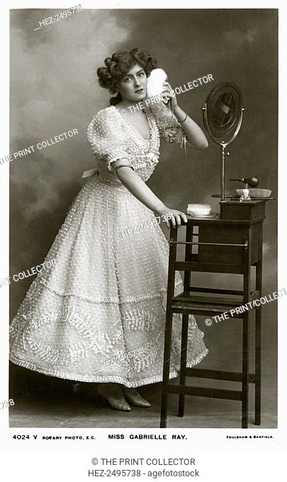 Gabrielle Ray, English actress, dancer and singer, c1906. Postcard posted in 1906. Gabrielle Ray (1883-1973) was best known for her roles in Edwardian musical...