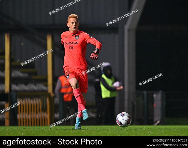 goalkeeper Rik Vercauteren (33) of RSCA Futures pictured during a soccer game between Club Brugge NXT and RSCA Futures during the 13 th matchday in the...