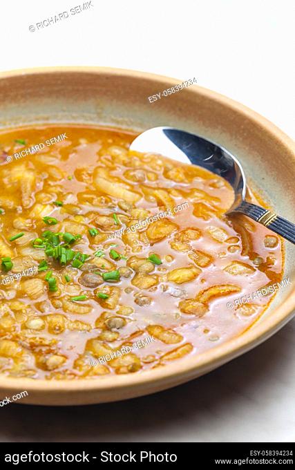 bean soup with red pepper
