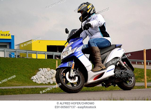moped rider