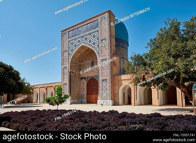 Gök-Gumbas mosque, Dorut-Tilavat-Komplex, Shahrisabz, Uzbekistan, Asia