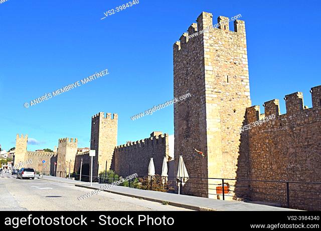 Medieval wall in Montblanc Tarragona Catalonia Spain