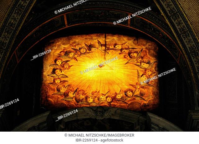 Angels, painting, Basilica di Santa Maria Maggiore, Papal Basilica of Saint Mary Major, Rome, Italy, Europe