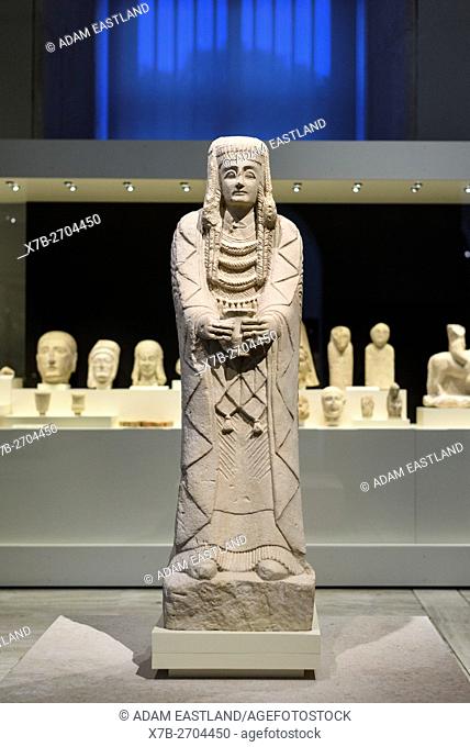 Madrid. Spain. The Great Lady Offerant (La Gran Dama Oferente), National Archaeological Museum of Spain. Museo Arqueológico Nacional