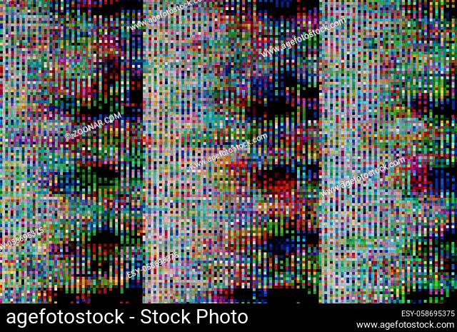 Abstrakter Hintergrund einer digitalen Stoerung