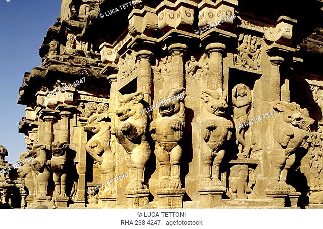 Kailasanatha Temple, Kanchipuram district, Tamil Nadu, India, Asia