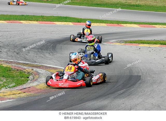 German Kartracing Championships, Kart track in Ampfing, Upper Bavaria, Bavaria, Germany, Europe