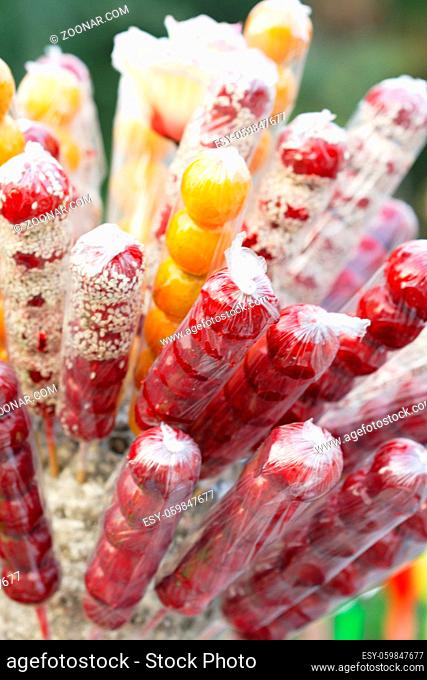 Chinese traditional snacks--sugarcoated haws on stick