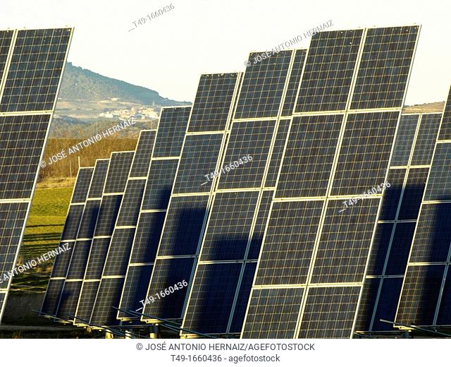 Sun power plant in Navarre
