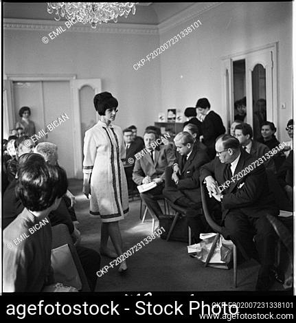 ***MARCH 14, 1967, FILE PHOTO***  Fashion show of VKUS Brno. On the occasion of the press conference on contracting and sales exhibitions of consumer goods Brno...