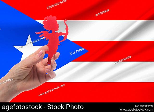 Valentine's Day in Puerto Rico. Relations in Puerto Rico. Celebrating International Valentine's day