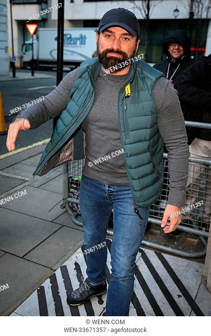 SAS TV Presenter Ant Middleton leaving BBC Radio Two studios after promoting his new upcoming UK tour - London Featuring: Ant Middleton Where: London