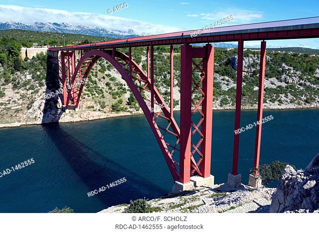 Bridge of Maslenica, Dalmatia, Croatia, Stari Most Maslenica