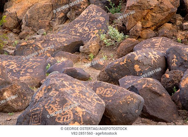 Petroglyphs, Painted Rock Petroglyph Site, Juan Bautista de Anza National Historic Trail, Arizona
