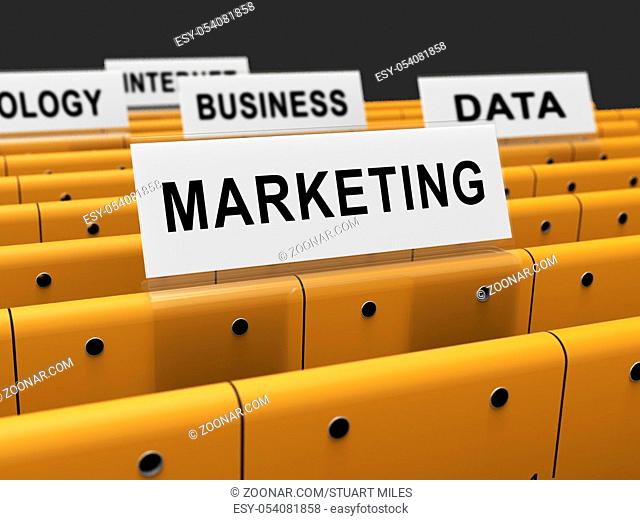 Data Driven Marketing Database Analytics 3d Rendering Shows Sales Using Crm Segmentation And Strategic Bigdata Tactics