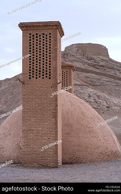 Zoroastrian Towers of Silence, Dakhma, Yazd, Iran, Western Asia, Asia, Middle East