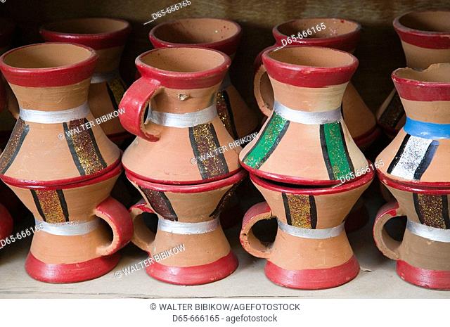 OMAN-Western Hajar Mountains-Nizwa: Nizwa Souk / Pottery For Sale