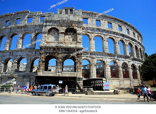 Roman arena colosseum, Pula, Istria county, Croatia