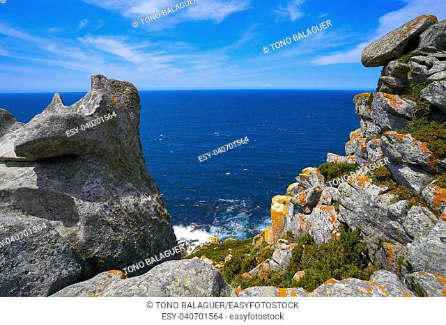 Alto do Principe high view point in Islas Cies islands of Vigo at Spain