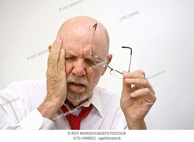 Man with headache