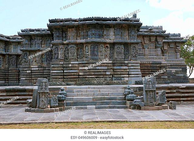 Kedareshwara Temple, Halebid, Karnataka, India View from the South