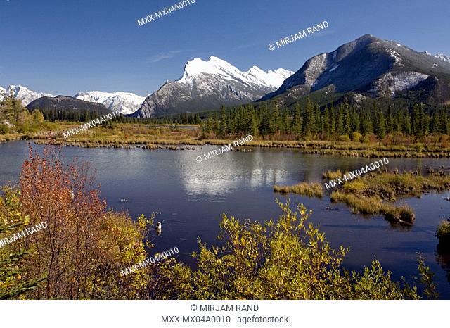 Rundle Mt., Vermillion Lakes, Banff, Alberta, Canada