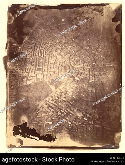 [Boston from a Hot-Air Balloon]. Artist: James Wallace Black (American, 1825-1896); Date: 1860s; Medium: Albumen silver print from glass negative; Dimensions:...