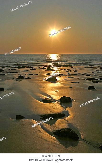 Golden Sunset at Cable Beach, Kimberley, Australia, Western Australia, Kimberley