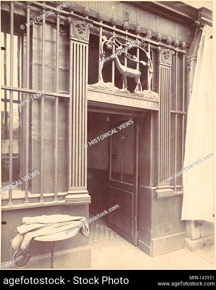 A la Biche, rue Geoffrey Hilaire. Artist: Eugène Atget (French, Libourne 1857-1927 Paris); Date: 1922; Medium: Matte albumen silver print; Classification:...